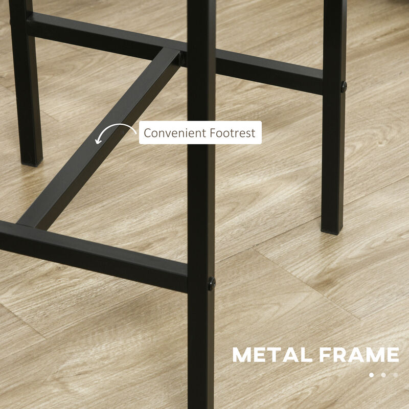 Hivvago Small Space Bar Table and Chair Set for 2 image number 4
