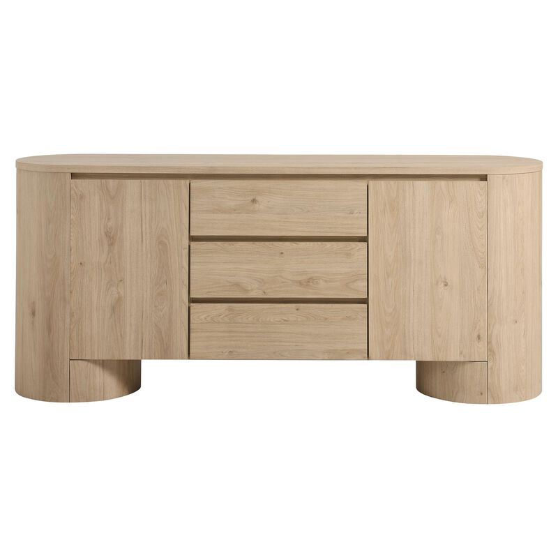 Duval 71" Rounded Sideboard Storage Cabinet image number 7