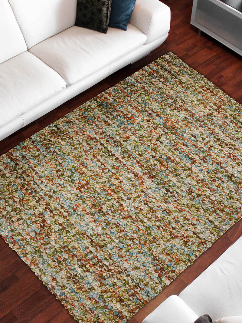 Hanu HU1 Green 5' x 7'6" Rug