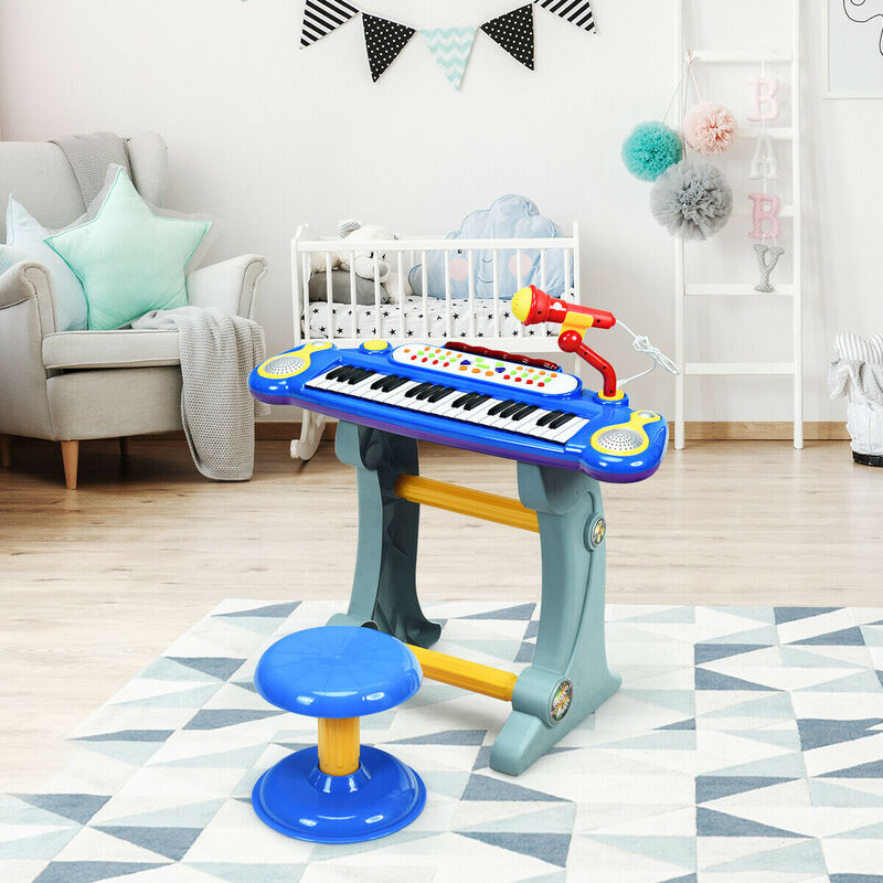 Kids 37 Key Electronic Keyboard Piano Toy image number 1