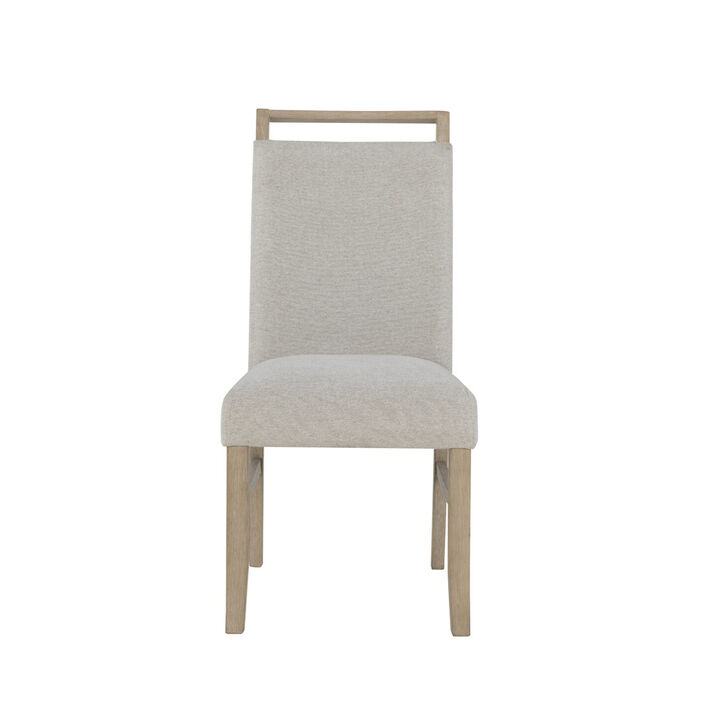 Light Grey Modern Dining Chairs Set of 2