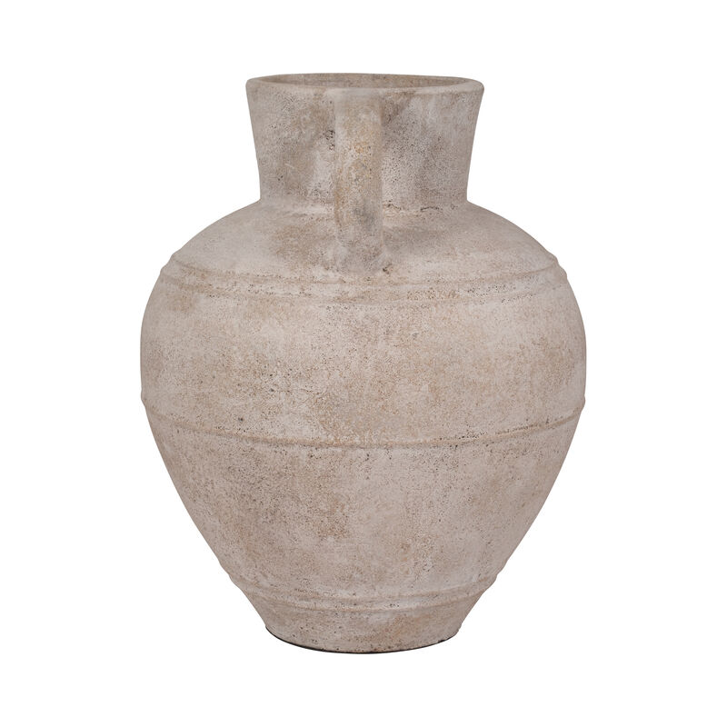 22" Jug Vase W/ Handle, Ivory image number 3