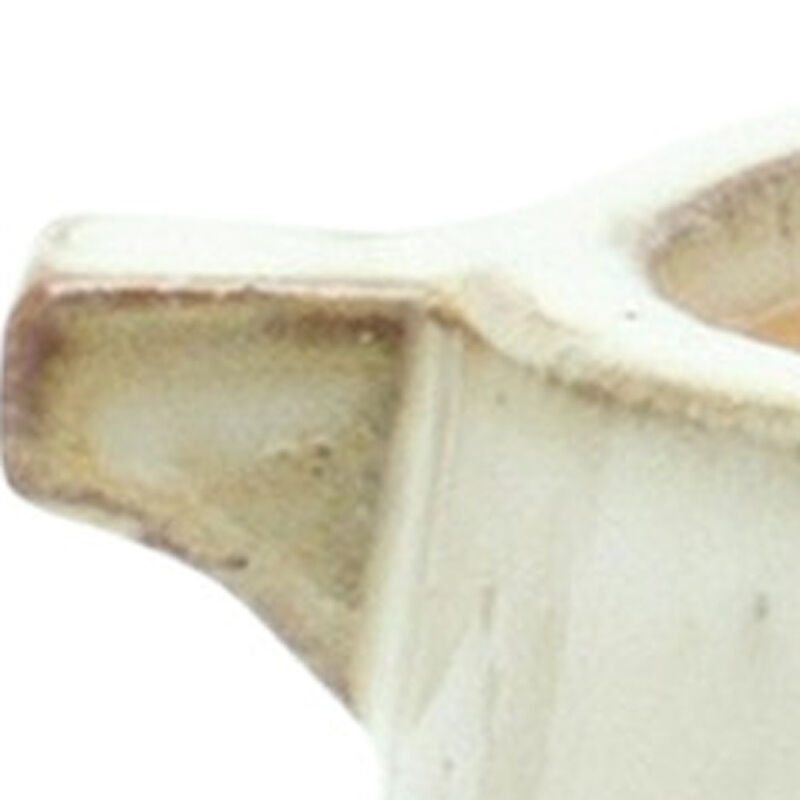 Hivvago 6 Inch Gray Clay Round Pot Planter