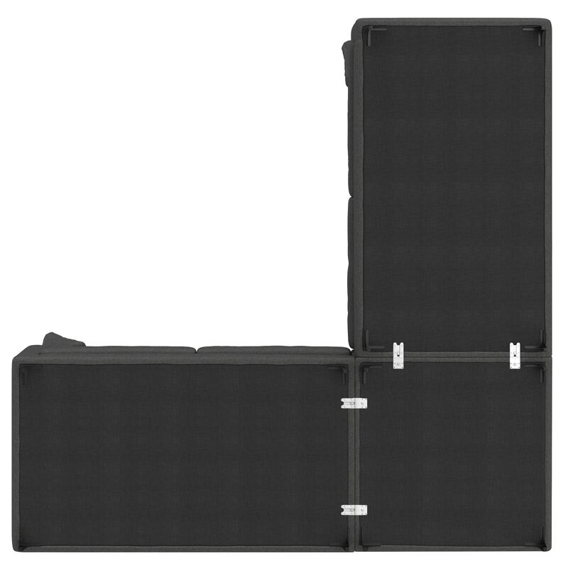 Ava Corner Sectional in Tightly Woven Performance Fabric