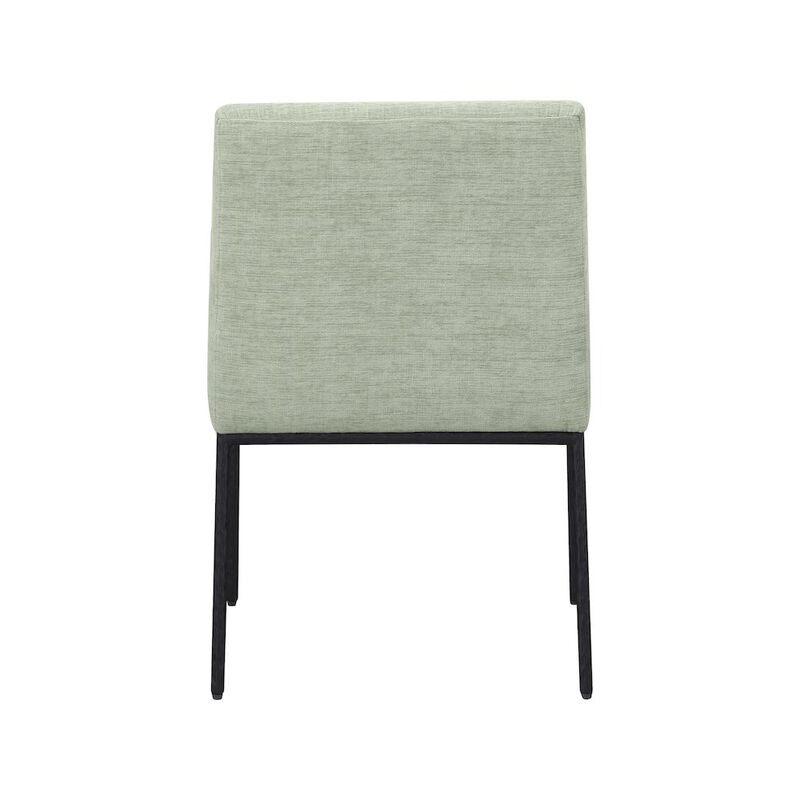 Meridian Furniture Reeves Mint Chenille Fabric Dining Chair, Set of 2