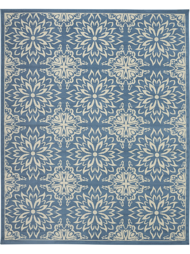 Jubilant JUB06 Ivory/Blue 7'10" x 9'10" Rug