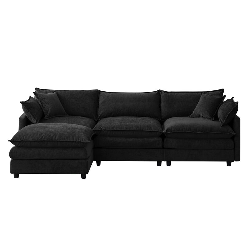 Jegfli Chenille Modular L-Shaped Sectional Sofa image number 0