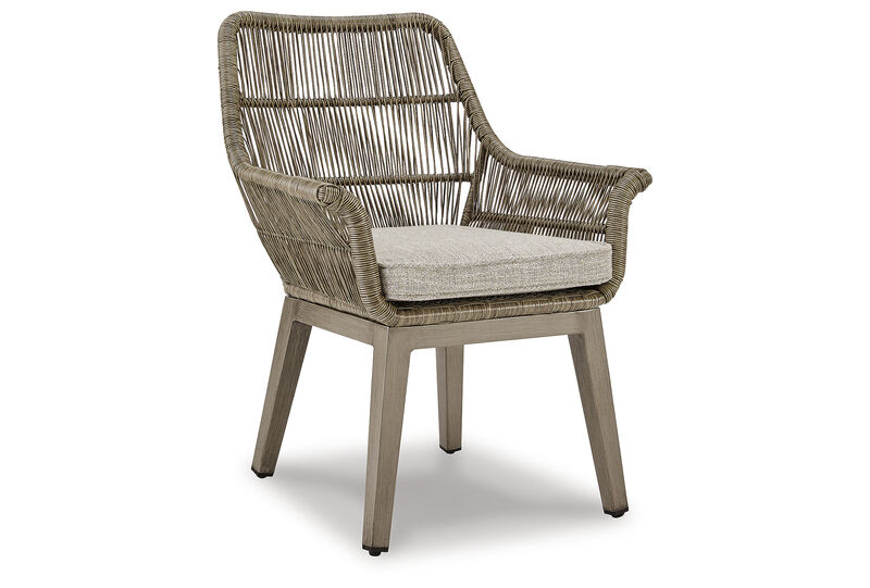 Beach Front Outdoor Arm Chair with Cushion (Set of 2) image number 2