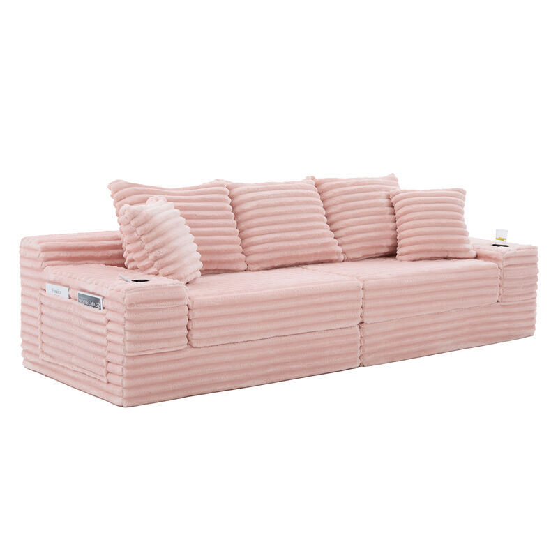 Rulvad Boneless Corduroy Sofa image number 7