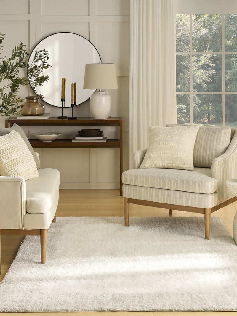 Pacific Shag PCS02 Ivory/Beige 7'10" x 9'10" Rug