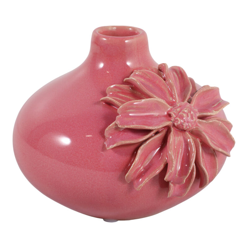 Dahlia Applique Short Bud Vase image number 2