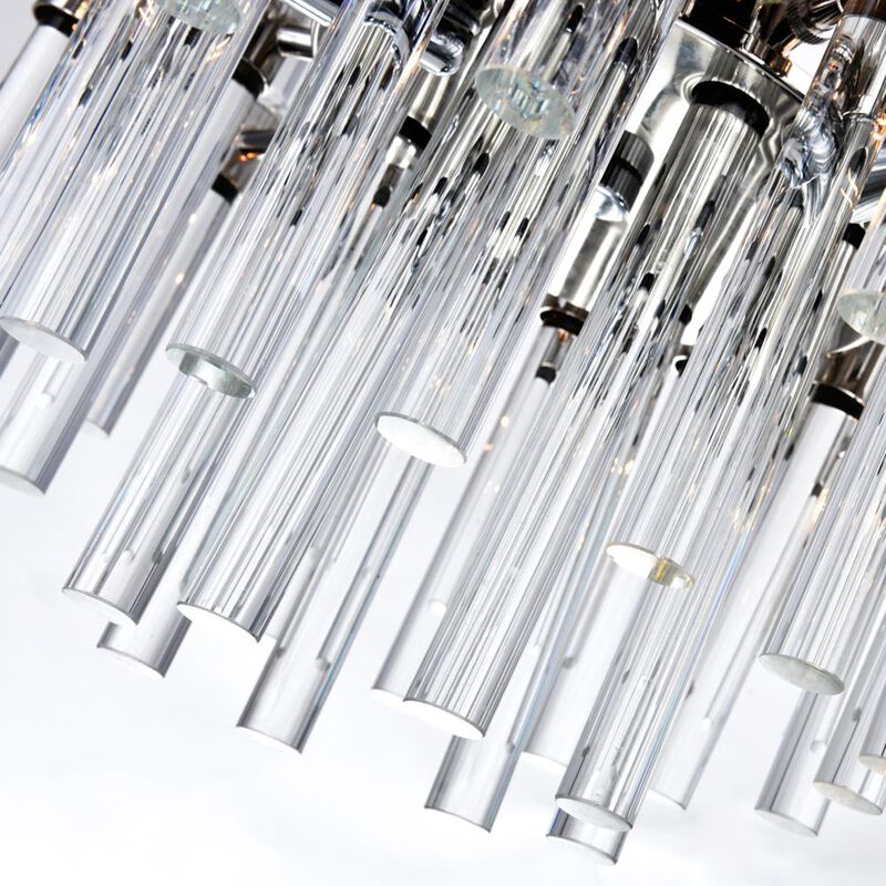 Miroir 8 Light Chandelier With Polished Nickel Finish