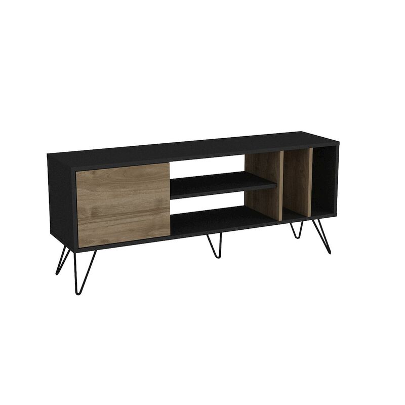 Decorotika Mistico 55'' Tv Stand - Black & Walnut