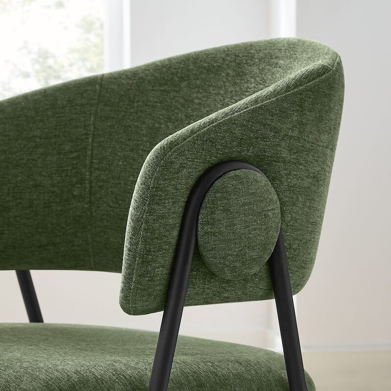 Nella Upholstered Heathered Chenille Dining Chairs Set of 2 image number 9