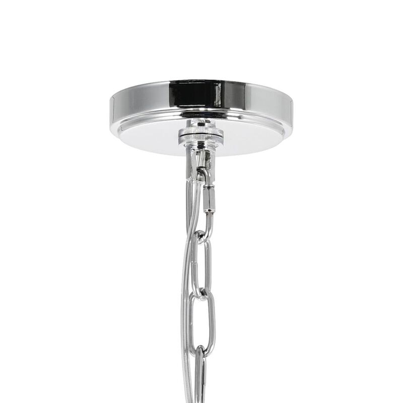 Princess 10 Light Down Chandelier With Chrome Finish
