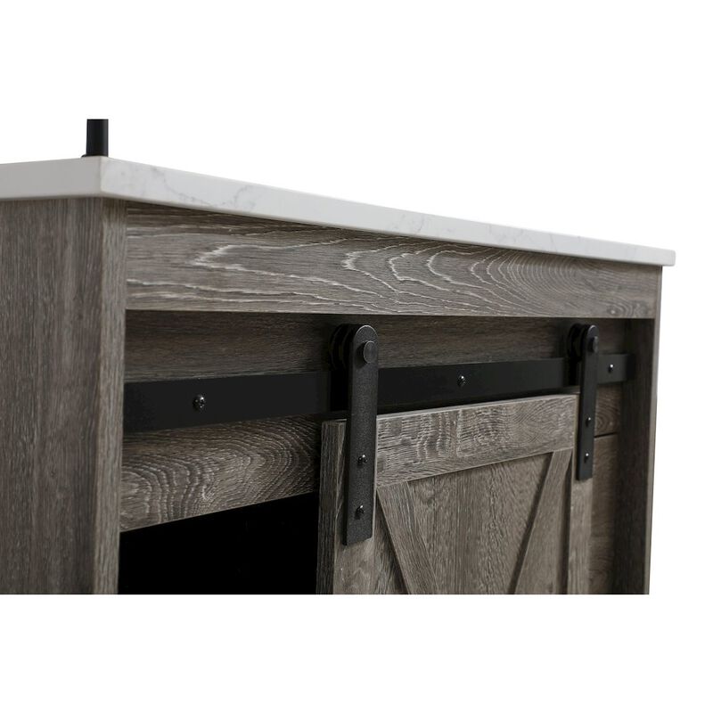 Elegant Kitchen and Bath Austin 42 Inch Single Bathroom Vanity In Rustic Grey