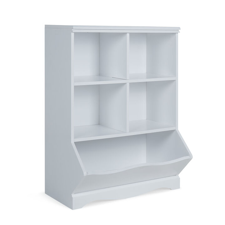 Five-Cubby Open Storage Cabinet