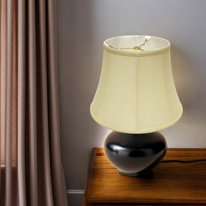 Hivvago 16" Antique White Altered Bell Monay Shantung Lampshade