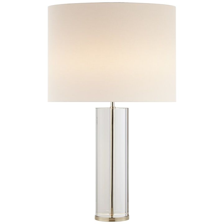Lineham Table Lamp in Crystal and Silver