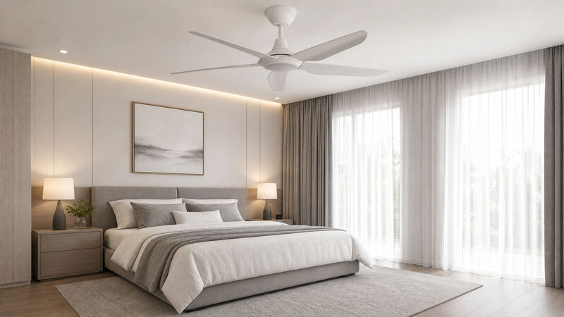 ENLIGHT 52" Smart DC Ceiling Fan with Light, IP66 Outdoor/Coastal Rated, Matter Smart Home Integration, 5 Blades image number 3
