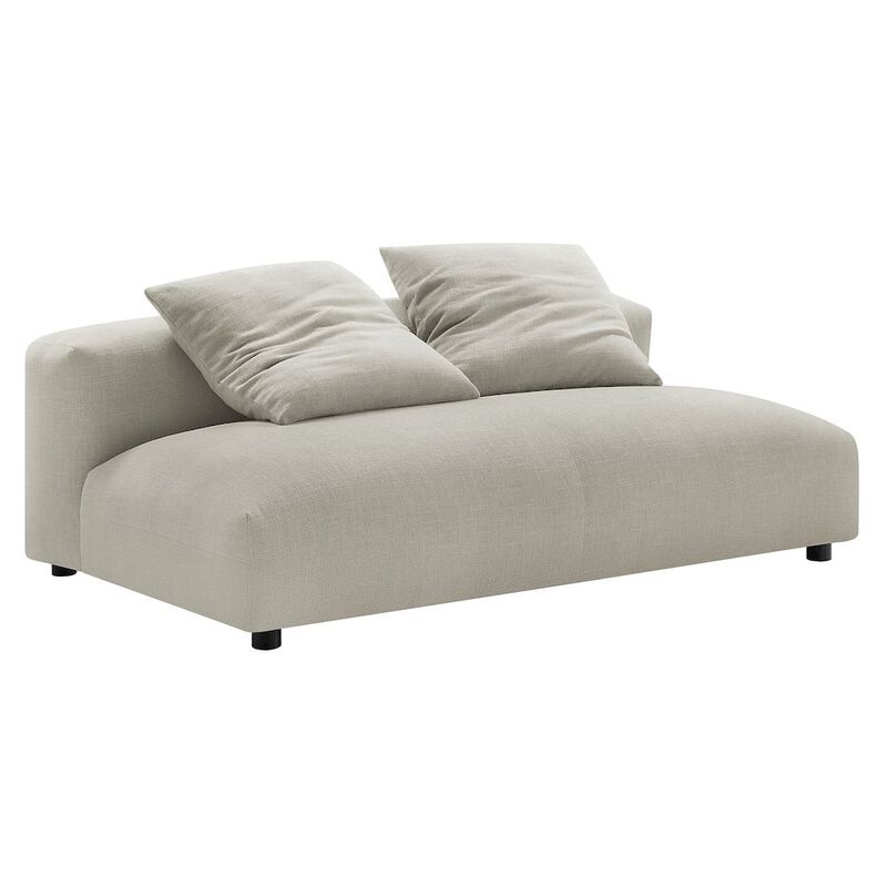 Solace 4-Piece Modular Upholstered Fabric Sectional Sofa With Ottoman image number 5