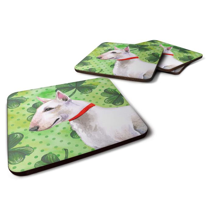 Caroline's Treasures Bull Terrier St Patrick's Decorative coasters, Multicolor