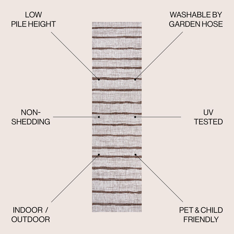 Colonia Berber Stripe Indoor/Outdoor Area Rug