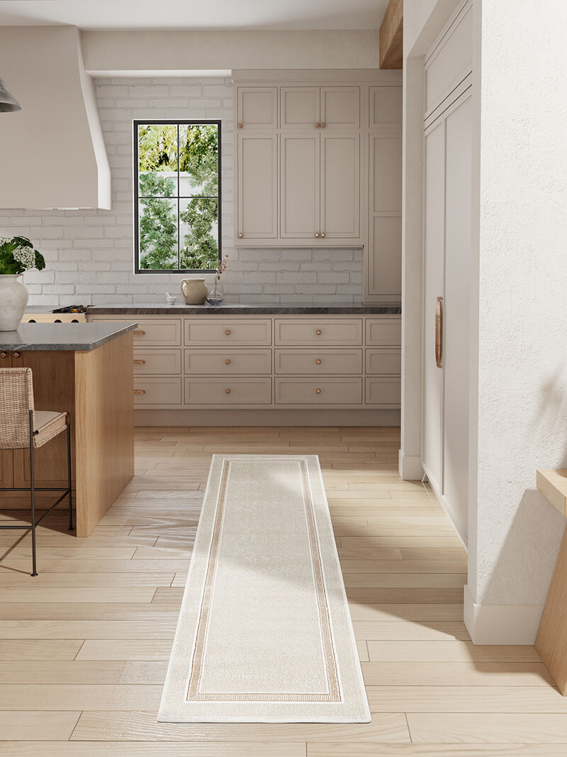 Glitz GLZ08 Ivory/Cream 2'3" x 7'6" Rug