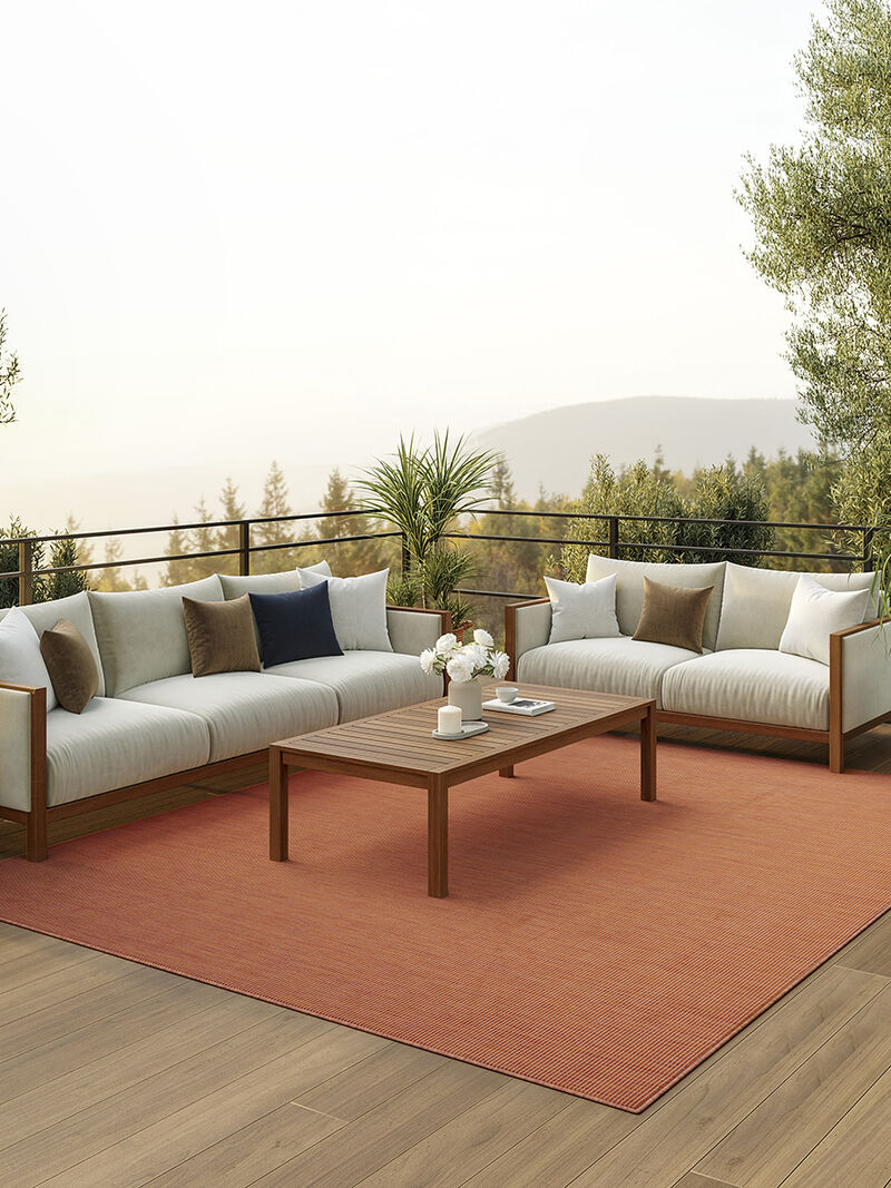 Positano POS01 Terracotta 10' x 14' Rug