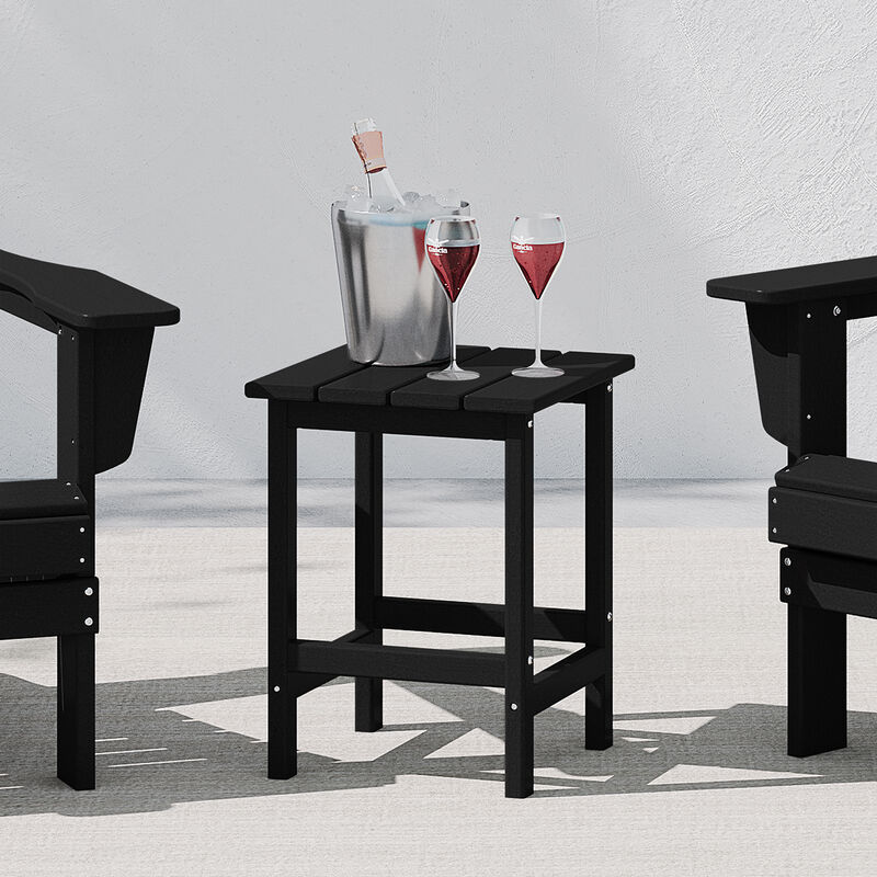 WestinTrends 14" square outdoor Side table for Adirondack chair