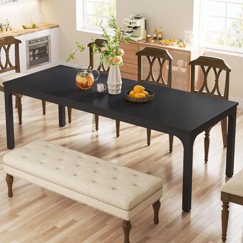 Tribesigns Rectangular Wood Dining Table image number 2