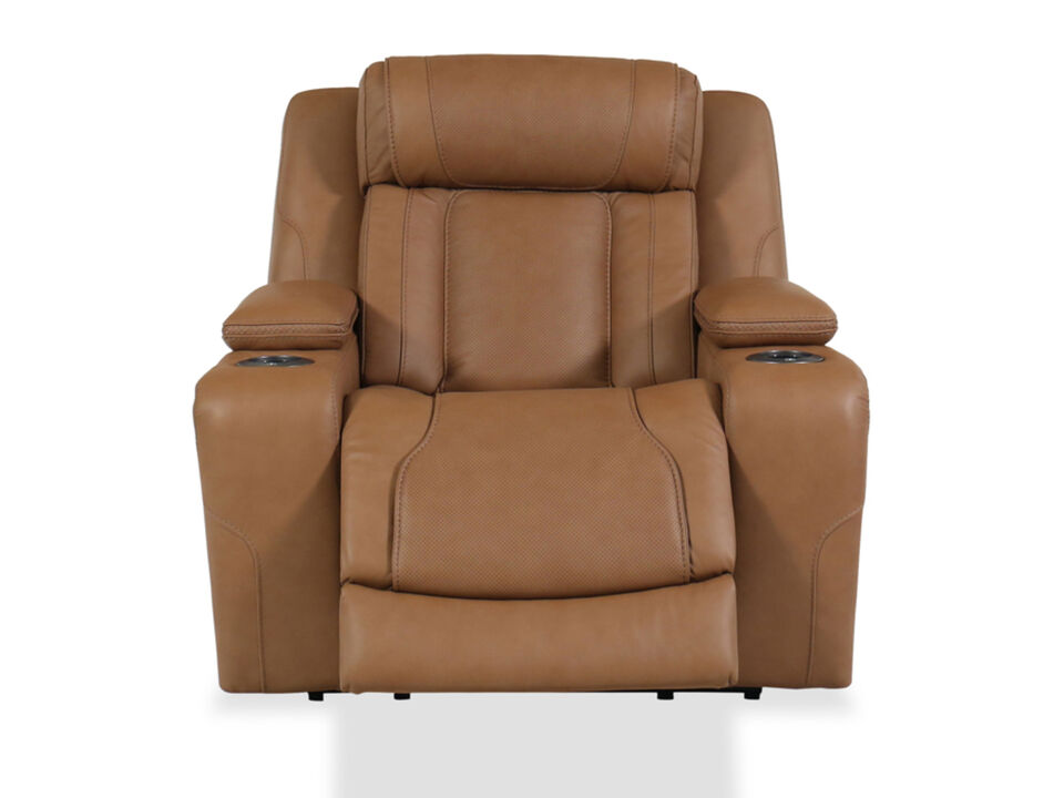 Kuka Furniture, Inc|Winston Butternut Sofa|Butternut Zero G Recliner|Leather, Power Recliner