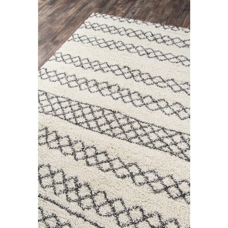 Momeni Contemporary Rectangle Area Rug, Ivory, 9'3 X 12'6