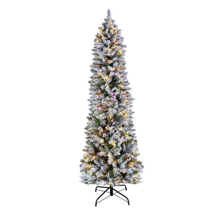 6ft Artificial Christmas Tree Prelit with 240 LED Lights Decor