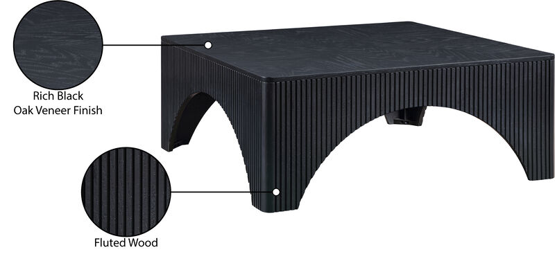 Meridian Furniture Eloise Black Oak Veneer Coffee Table