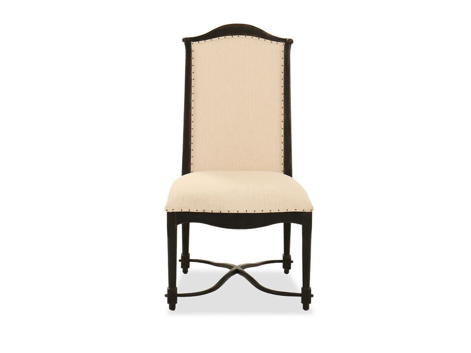 Ciao Bella Upholstered Back Side Chair in Black