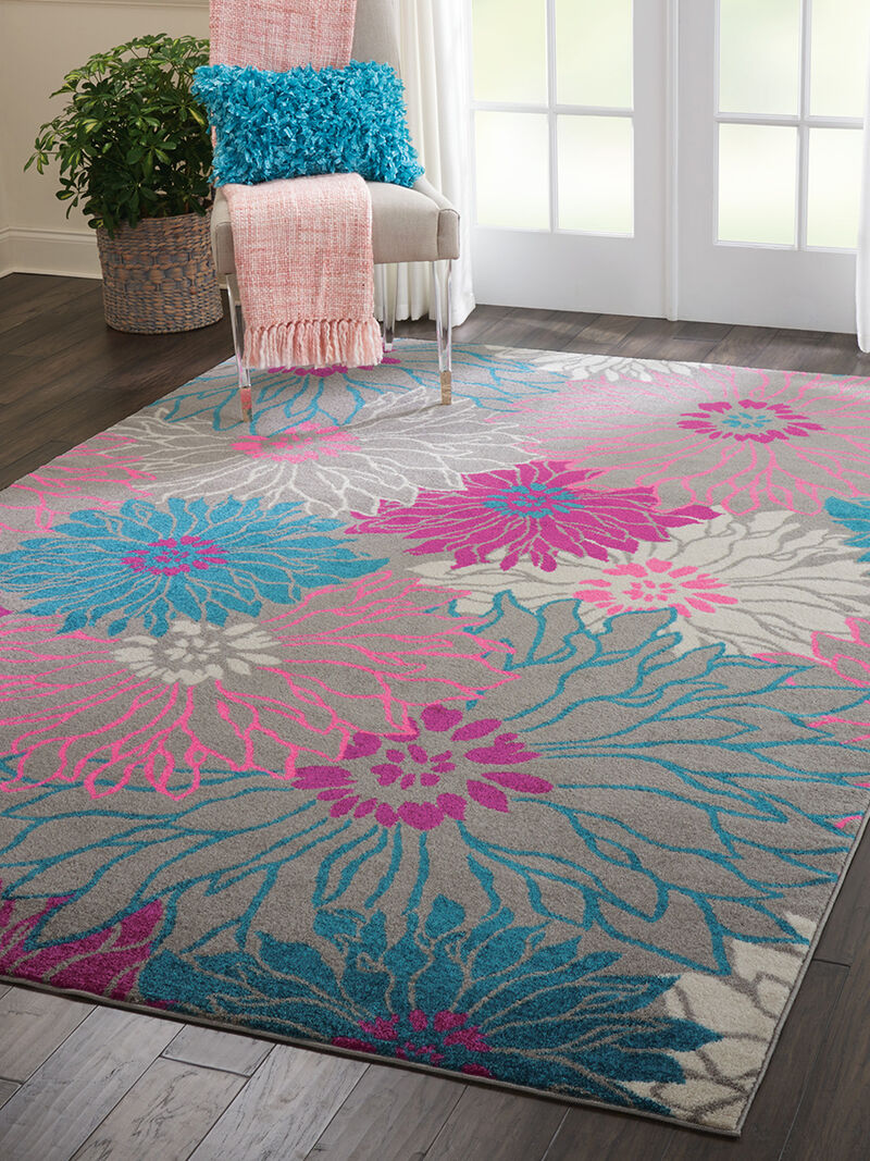 Passion PSN17 Gray 6'7" x 9'6" Rug image number 3