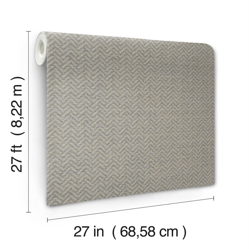 Regent Charcoal Wallpaper (Set of 2) image number 2