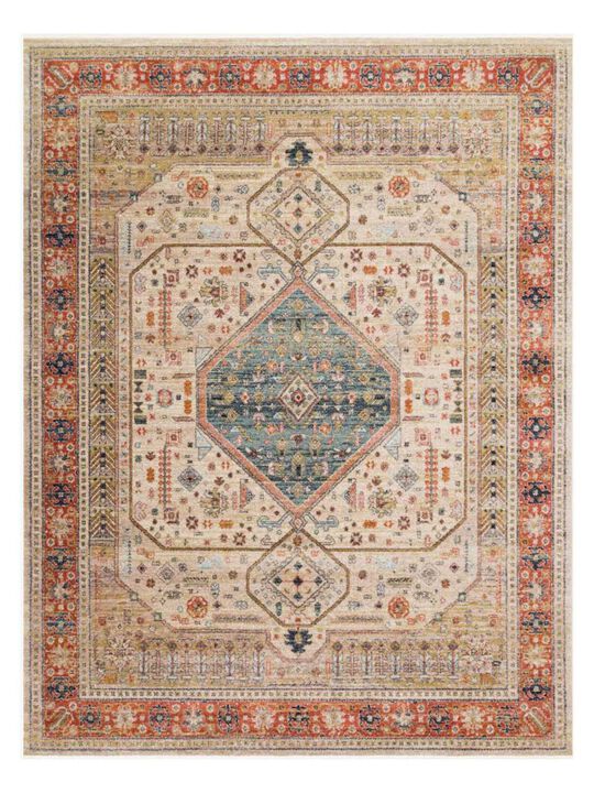 Graham GRA03 Persimmon 5'5" x 7'6" Rug by Magnolia Home