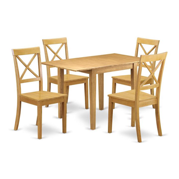East West Furniture Dining Room Set OaK