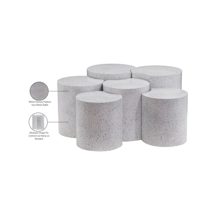 Meridian Furniture Dimple White Coffee Table