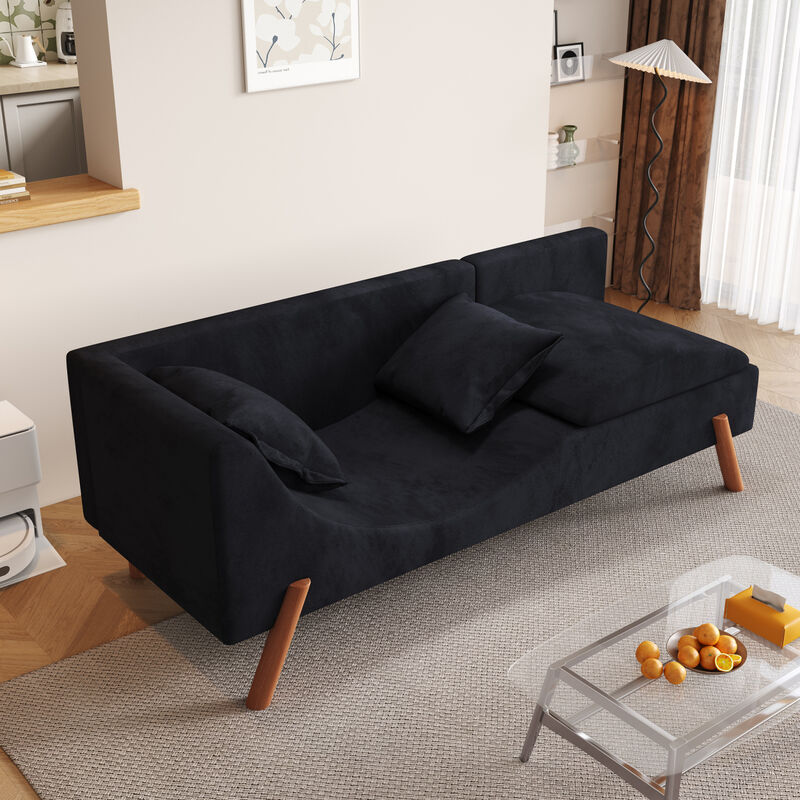 Cut-and-fill chaise longue, convertible multifunctional loveseat sofa