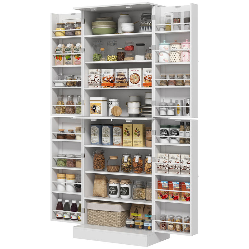 Hivvago 4-Door Kitchen Storage Cabinet with Shelves image number 0