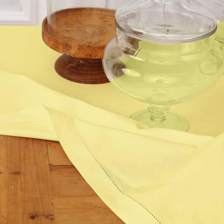 Cotton Linen Tablecloth - Cotton Linen Hemstitch