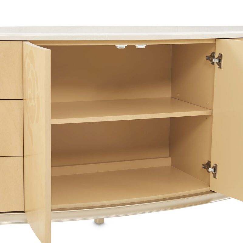 Michael Amini Camellia Field Dresser - Caramel image number 5