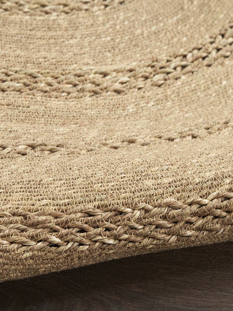 Natural Seagrass NSG01 Natural 5' x Round Rug image number 4