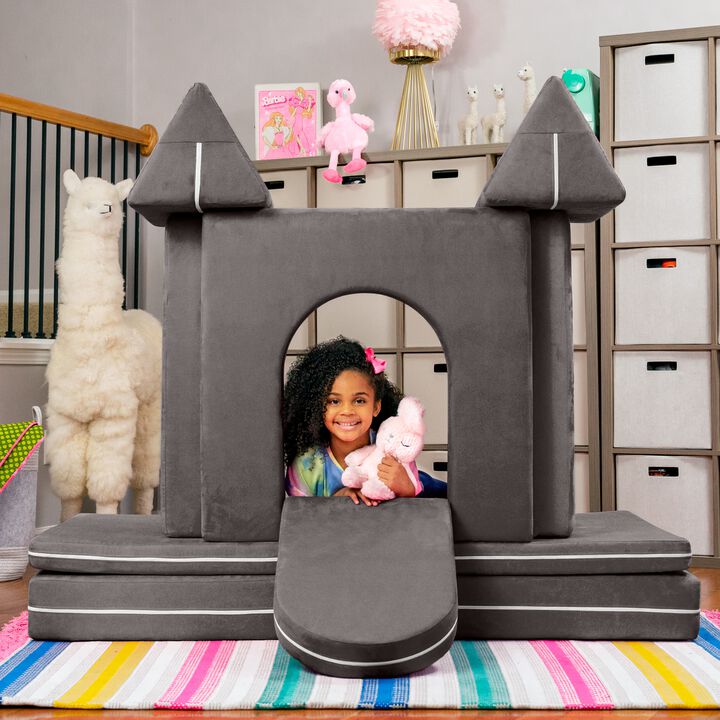 Jaxx Zipline Playscape Castle Gate - Playtime Furniture for Imaginative Kids
