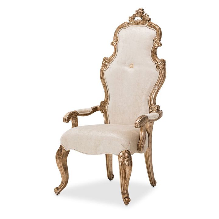 Michael Amini Platine de Royale Desk Chair - Champagne