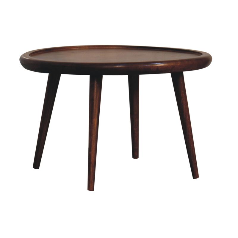 Artisan Furniture Solid Wood Chestnut Plate Coffee Table