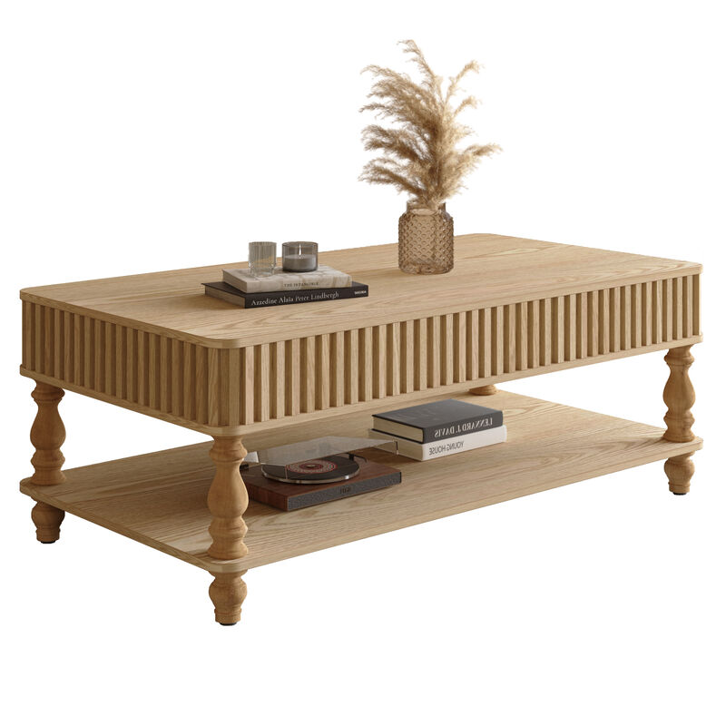 Bahar Vintage Lift Top Coffee Table image number 6